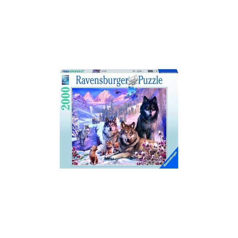 Ravensburger - puzzle familie lupi iarna, 2000 piese