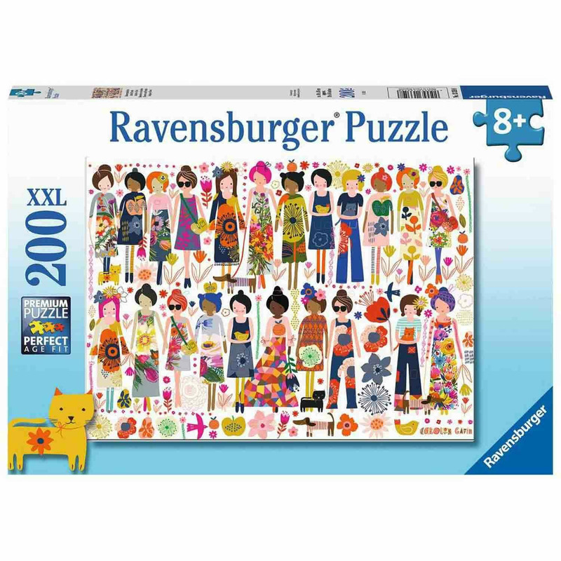 Puzzle flori si prieteni, 200 piese