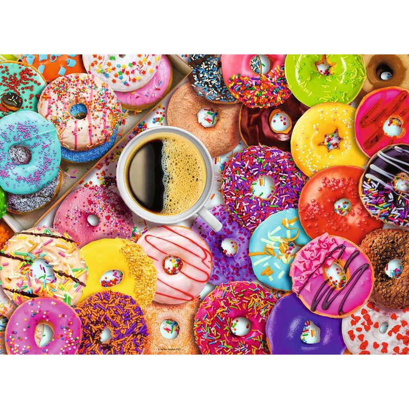 Ravensburger - puzzle gastronomie gogosi puzzle copii, piese 500