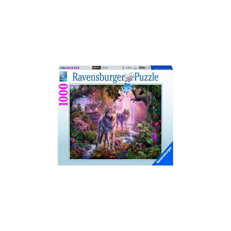 Ravensburger - puzzle haita lupi, 1000 piese