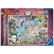 Ravensburger - Puzzle educativ Harta Europei Puzzle Copii, piese 500