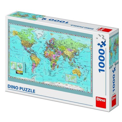 Dino - Toys - Puzzle Harta politica a lumii 1000 piese