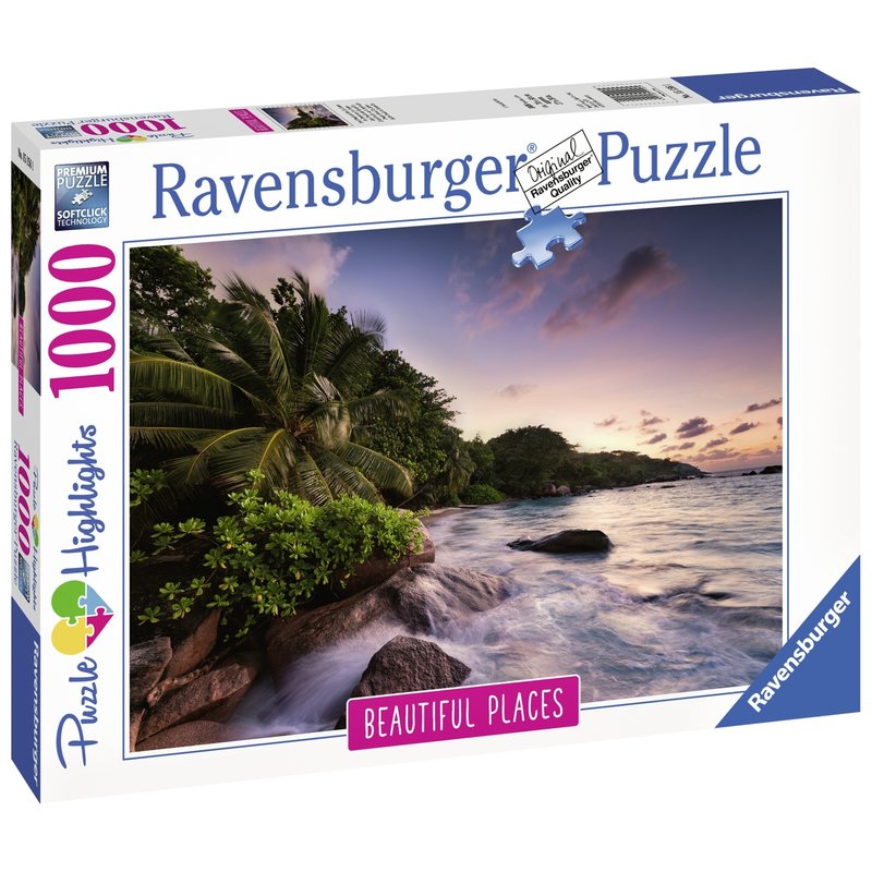 Ravensburger - puzzle insula praslin, 1000 piese
