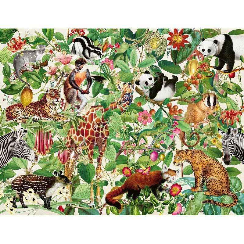 Ravensburger - puzzle animale jungla puzzle adulti, piese 2000
