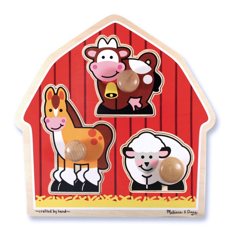 Melissa & doug - puzzle lemn jumbo ferma melissa and doug