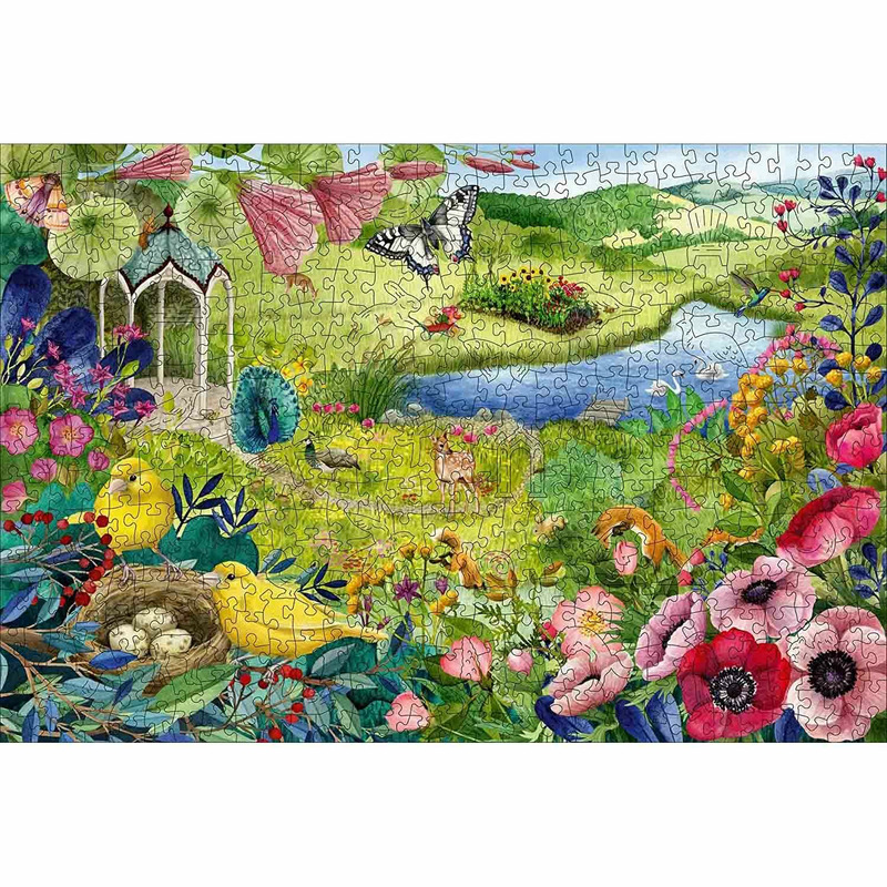 Puzzle lemn natura, 500 piese