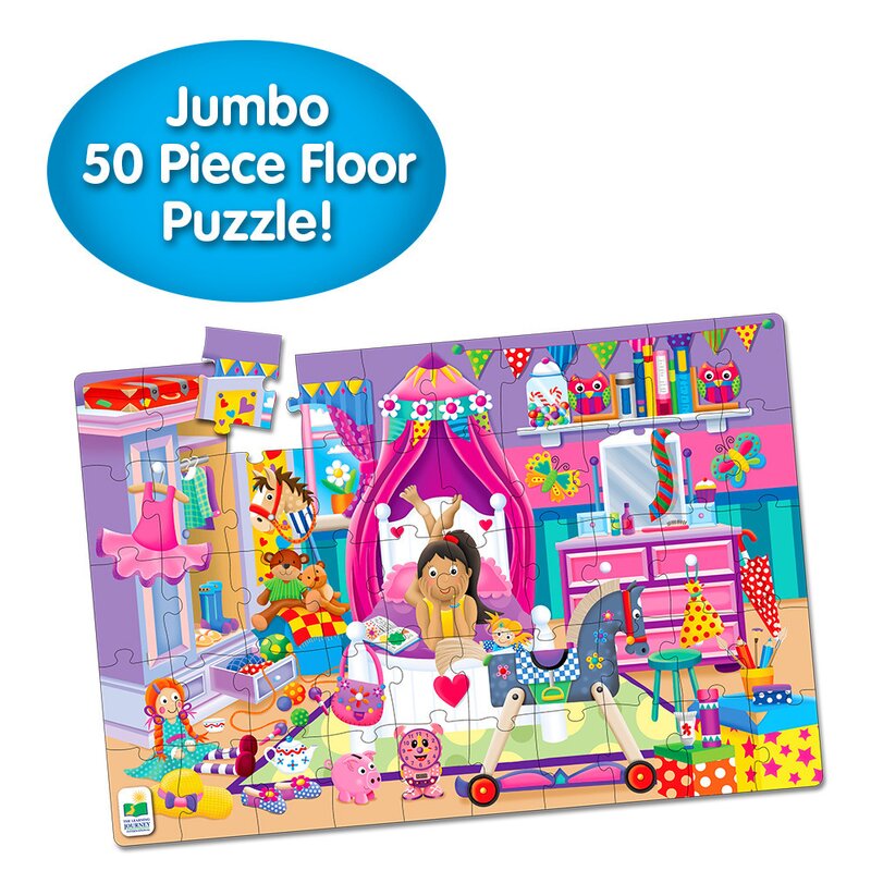 The learning journey - puzzle de podea camera mea mare puzzle copii, piese 50