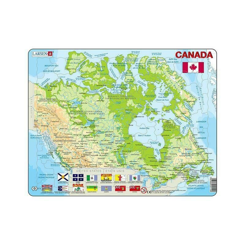 Larsen - puzzle maxi canada orientare tip vedere 100 de piese