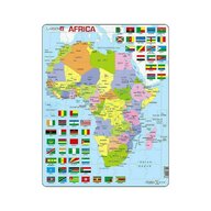Larsen - Puzzle maxi Harta Africii, orientare tip portret, 70 de piese, 