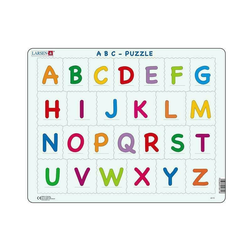Larsen - puzzle maxi literele mari ale alfabetului orientare tip vedere 26 de piese
