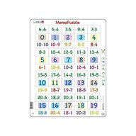 Larsen - Puzzle maxi Memo cu scaderi cu numere intre 0 si 20  orientare tip portret  40 de piese