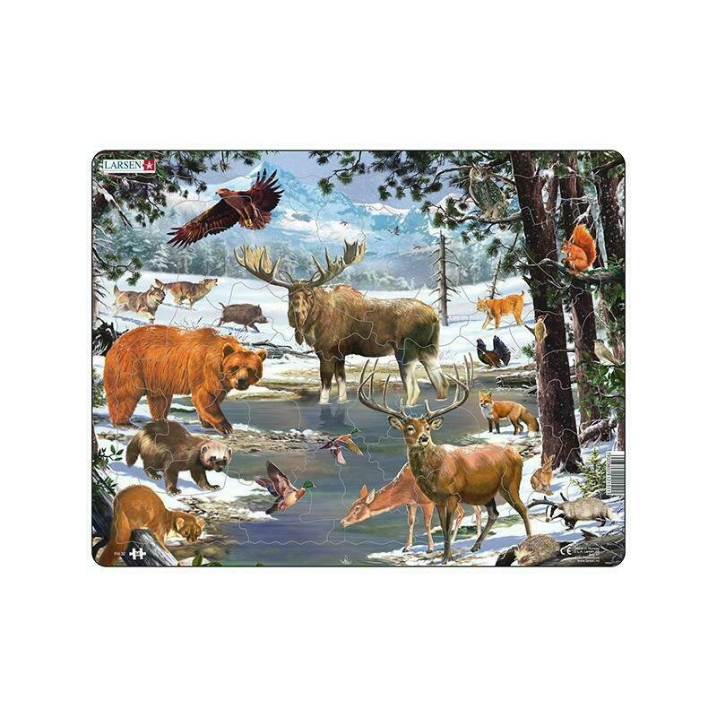 Larsen - puzzle maxi padure nordica orientare tip vedere 54 de piese