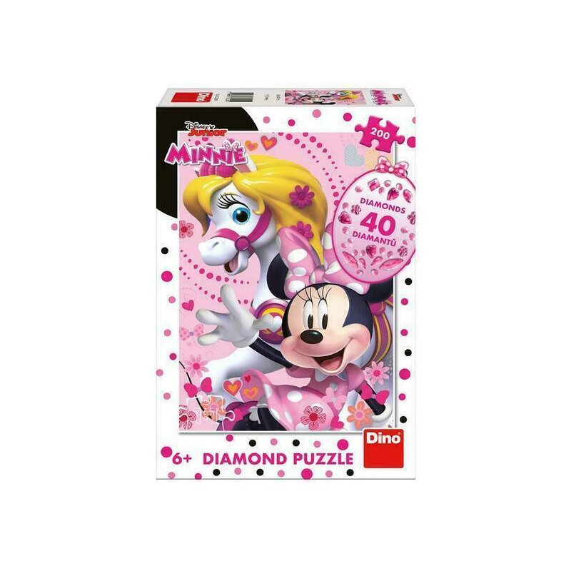 Dino - puzzle personaje minnie si calutul puzzle copii, piese 200