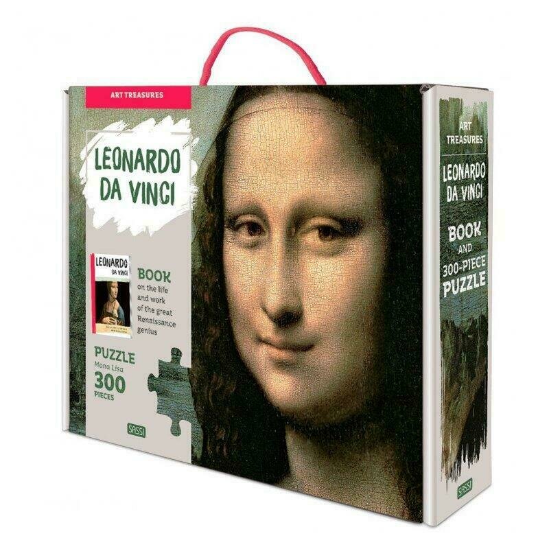 Sassi - puzzle personaje mona lisa cu carte puzzle copii, pcs 300