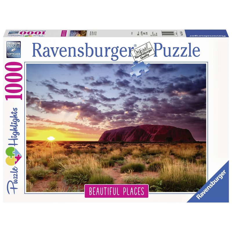 Ravensburger - Puzzle Muntele Uluru, 1000 piese