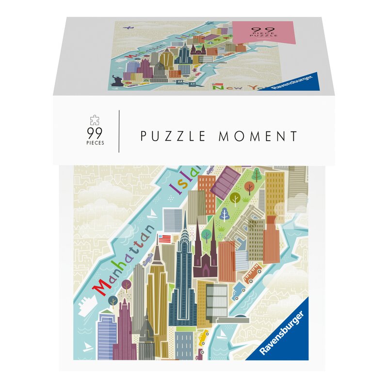Ravensburger - puzzle orase new york , puzzle copii, piese 99