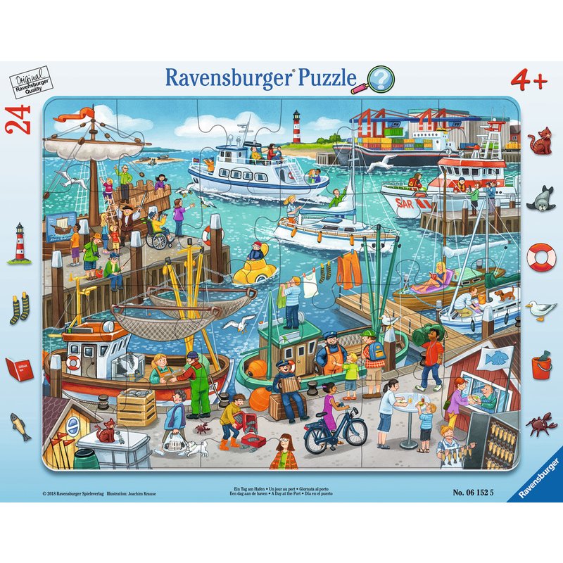 Ravensburger - puzzle o zi in port, 24 piese