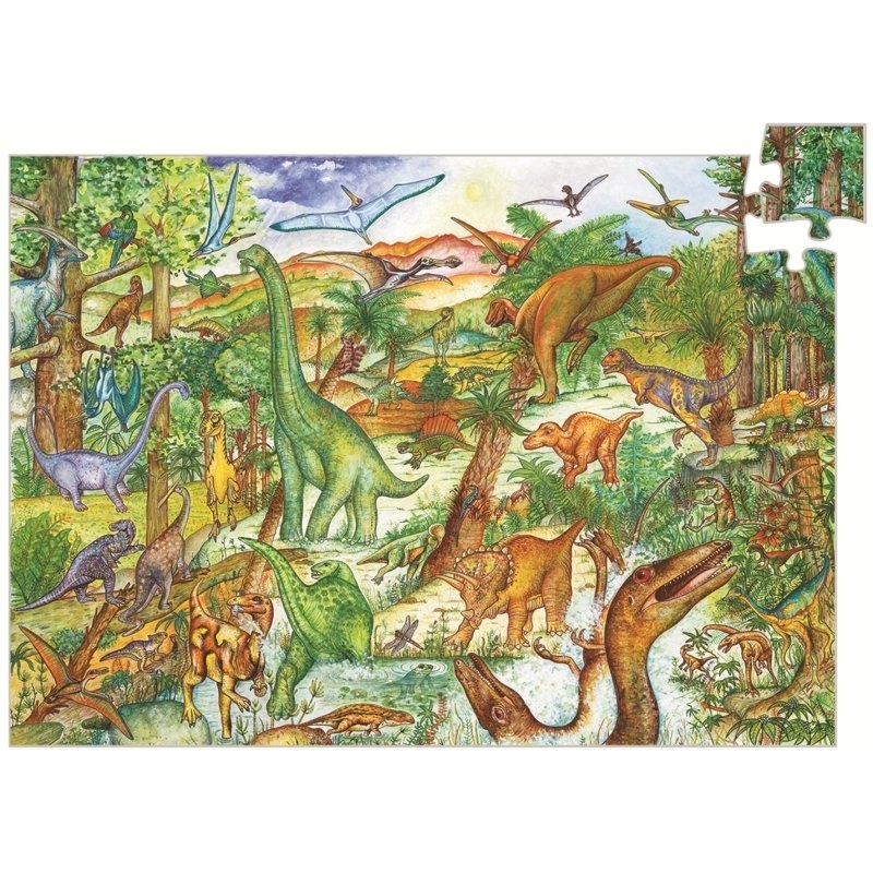 Djeco - puzzle observatie dinozauri
