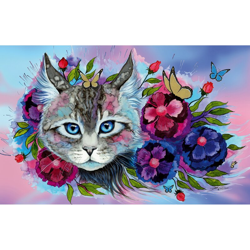 Ravensburger - puzzle animale ochi de pisica puzzle copii, piese 200
