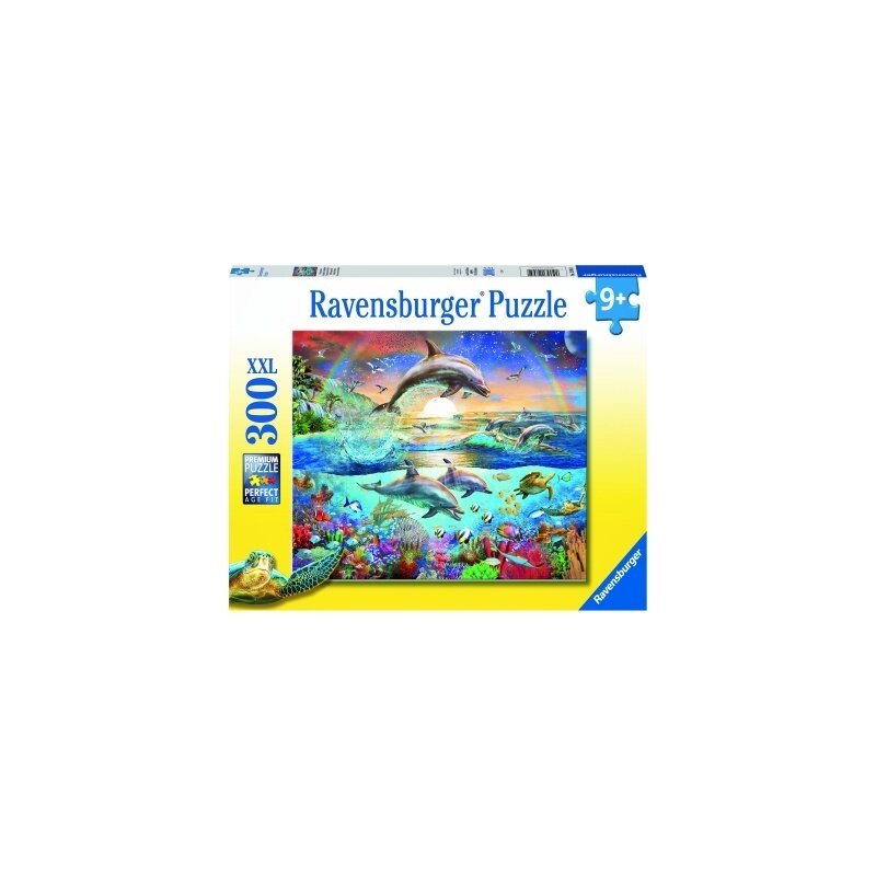 Ravensburger - puzzle paradisul delfinilor, 300 piese
