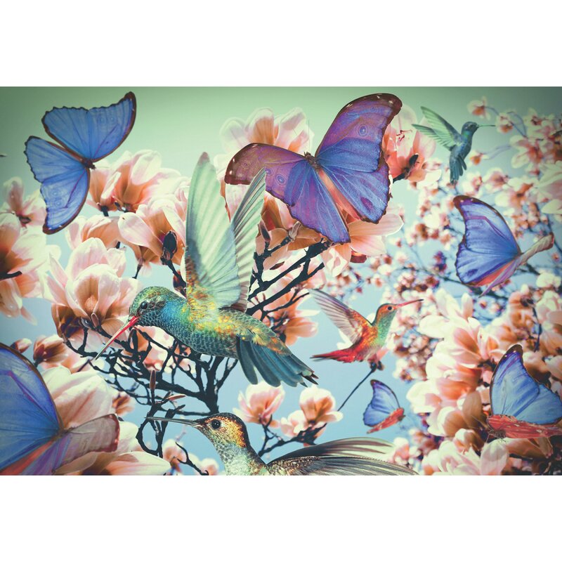Ravensburger - puzzle animale pasarea colibri puzzle copii, piese 300