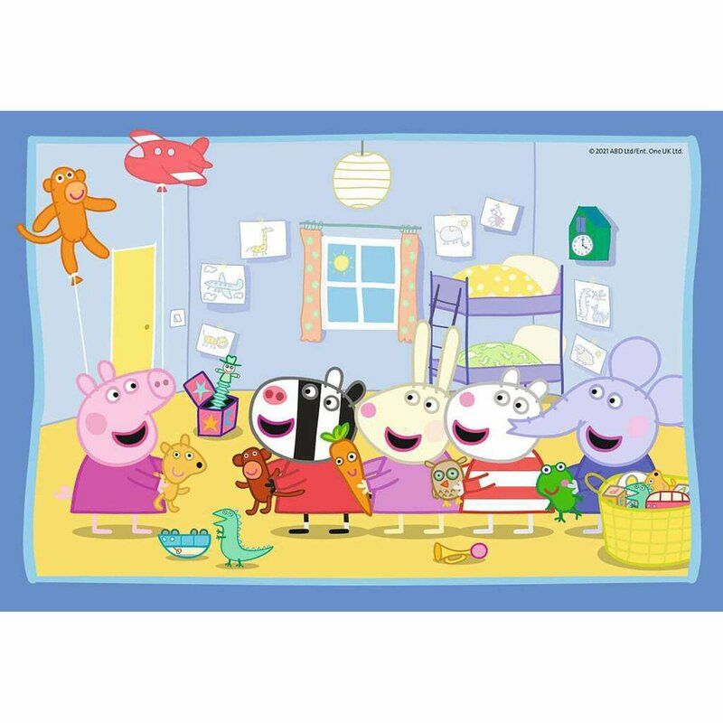 Ravensburger - puzzle peppa pig, 2x12 piese