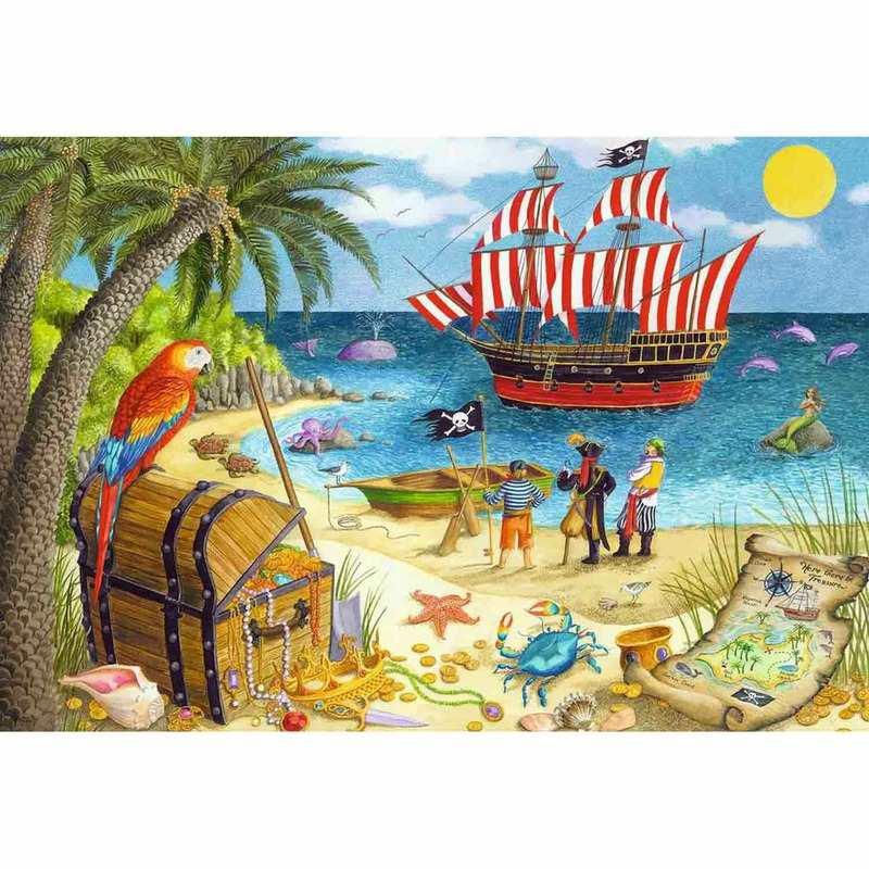 Puzzle Pirati Si Sirene, 2X24 Piese