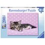 Ravensburger - Puzzle animale Pisicuta pe patura Puzzle Copii, piese 200 - 2