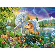 Ravensburger - Puzzle Printesa Si Unicorn, 200 Piese Starline
