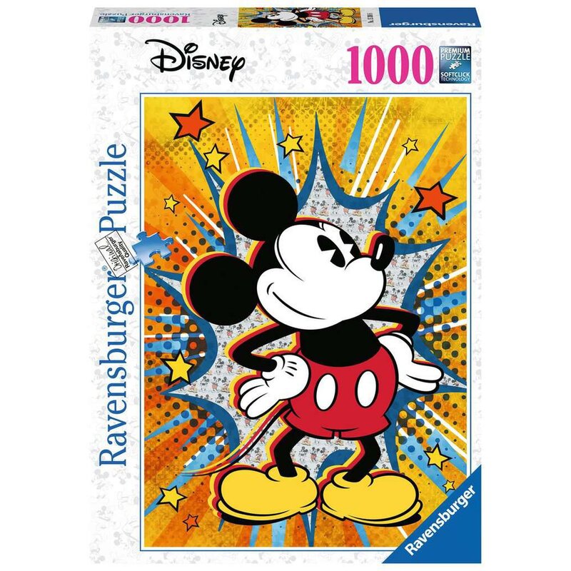 Ravensburger - Puzzle personaje Retro Mickey , Puzzle Copii, piese 1000