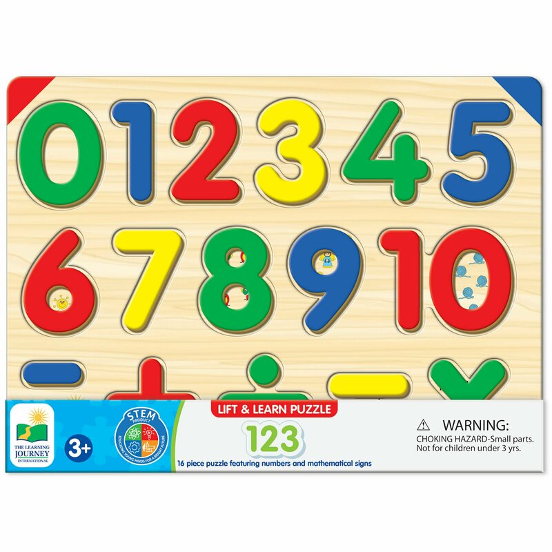 The learning journey - puzzle educativ sa invatam numerele puzzle copii, piese 16