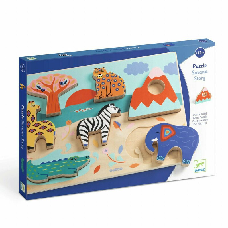 Djeco - puzzle savana,