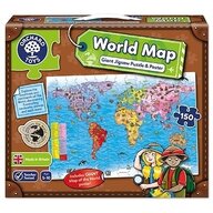 Orchard toys - Puzzle si poster Harta lumii, limba engleza, 150 piese