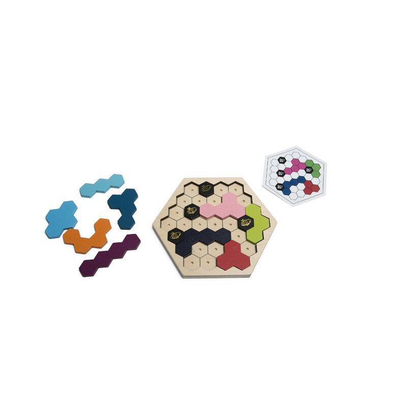 Bs toys - buitenspeel - puzzle din lemn stupul albinelor puzzle copii