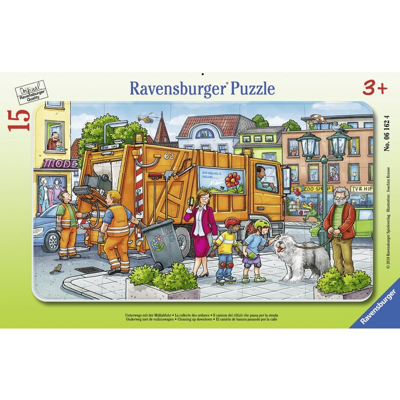 Ravensburger - puzzle tip rama oras, 15 piese