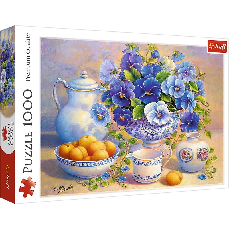 Trefl - puzzle trefl 1000 buchet albastru