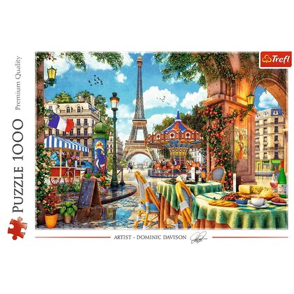 Trefl - Puzzle peisaje Dimineata pariziana , Puzzle Copii, piese 1000