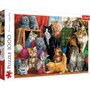 Trefl - Puzzle animale Intalnirea pisicutelor , Puzzle Copii, piese 1000 - 1