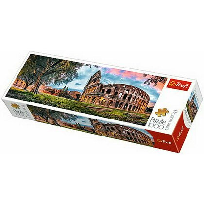 Trefl - Puzzle peisaje Coloseumul la rasarit , Puzzle Copii , Panorama, piese 1000
