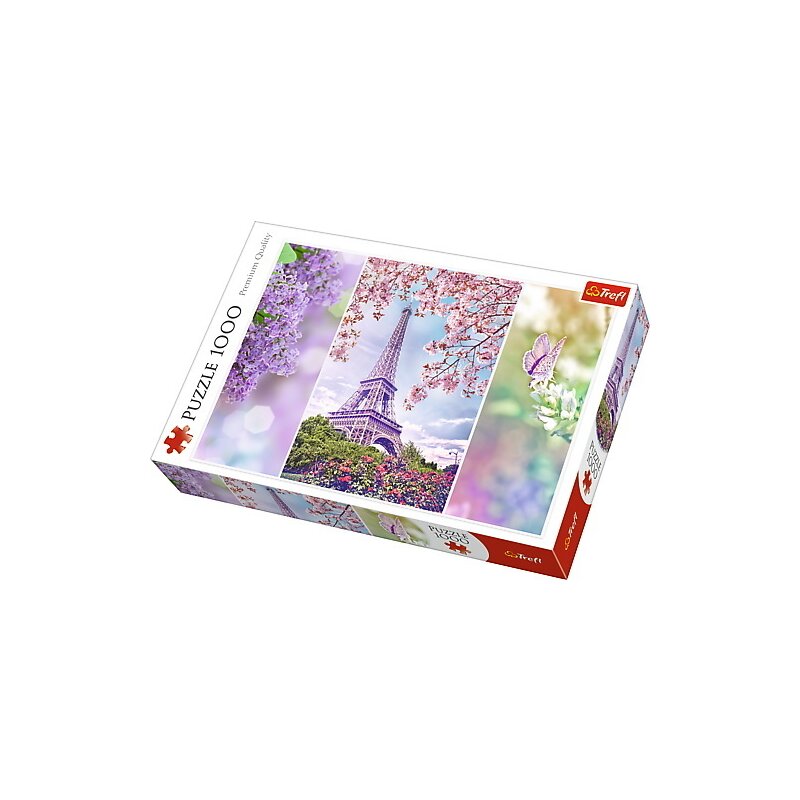Trefl - puzzle peisaje primavara la paris , puzzle copii, piese 1000