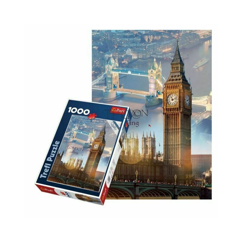 Trefl - puzzle orase zori de zi la londra , puzzle copii, piese 1000