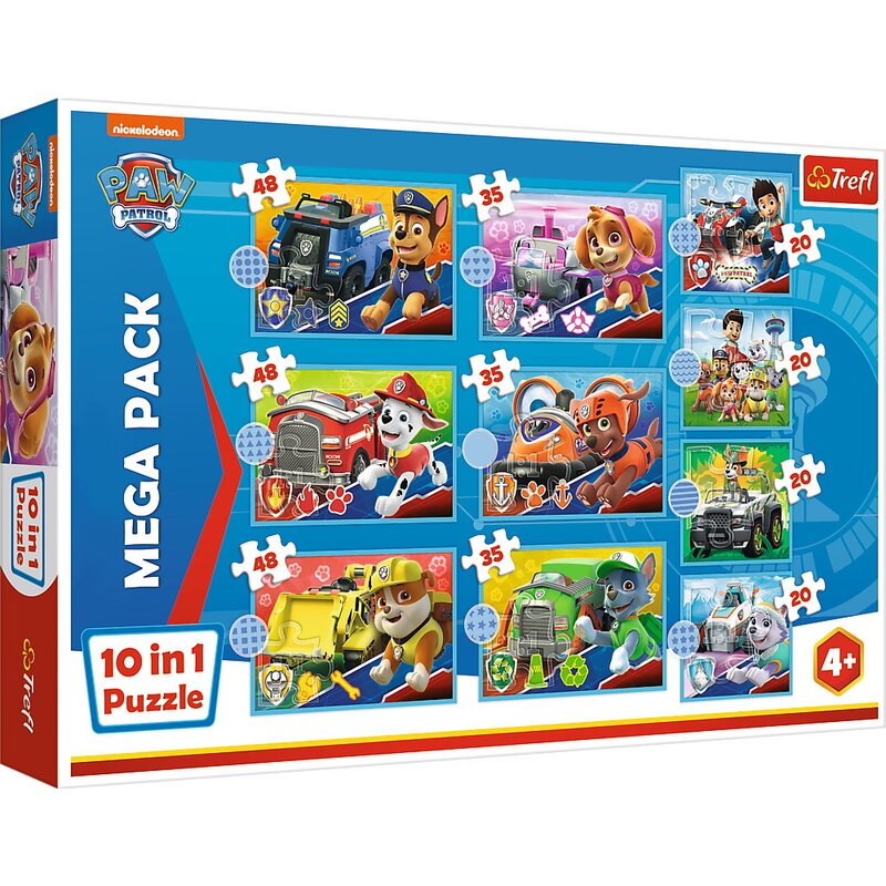 Trefl - puzzle trefl 10in1 intalneste patrula catelusilor