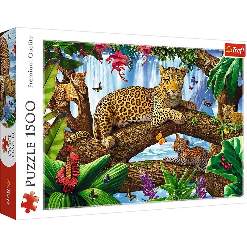 Trefl - puzzle trefl 1500 jaguar intr-o pauza odihnitoare