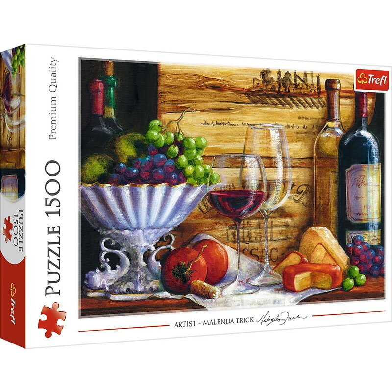 Trefl - puzzle gastronomie malenda trick arta vinului , puzzle copii, piese 1500