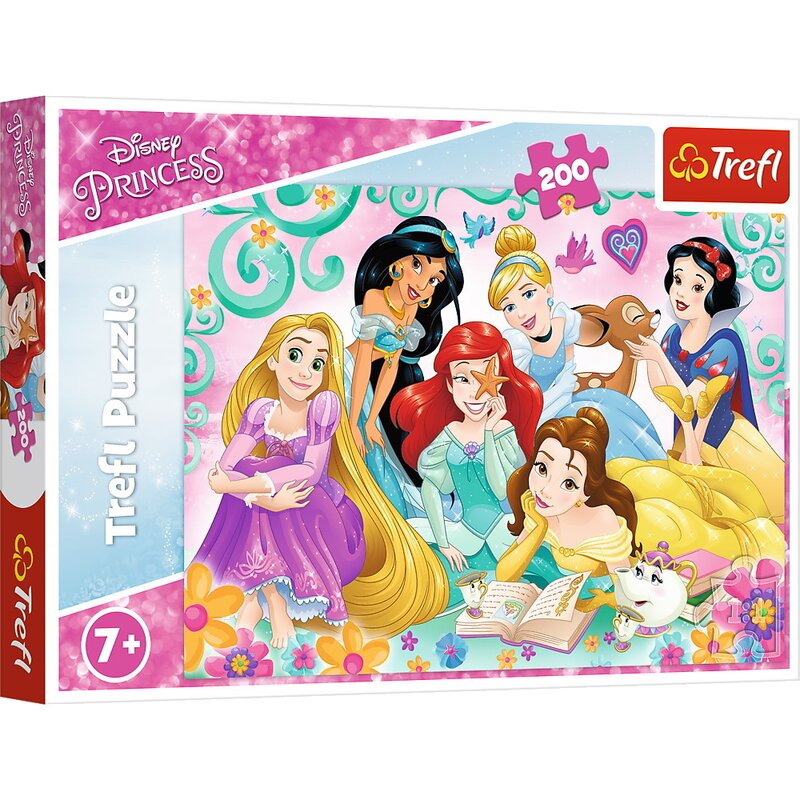 Trefl - Puzzle personaje Printesele Disney Intr-o seara de poveste , Puzzle Copii, piese 200