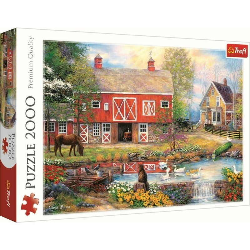 Trefl - puzzle peisaje viata la tara , puzzle copii, piese 2000