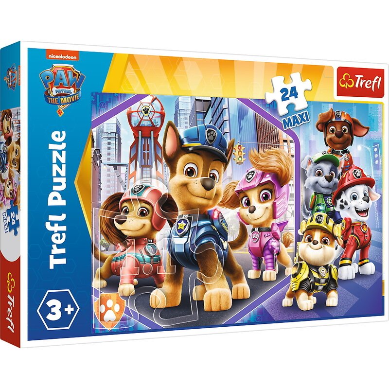 Trefl - puzzle trefl 24 maxi patrula catelusilor eroii de paza