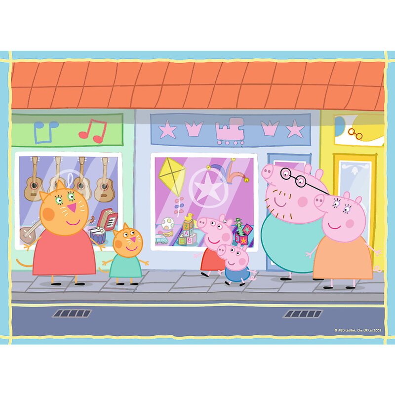 Trefl - puzzle personaje memo peppa pig , puzzle copii , 2 in 1, piese 78, multicolor