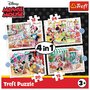 Trefl - Puzzle personaje Minnie Mouse si prietenii ei , Puzzle Copii ,  4 in 1, piese 71 - 6
