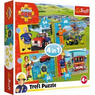 Trefl - PUZZLE  4IN1 POMPIERUL SAM -  CURAJOSUL SAM